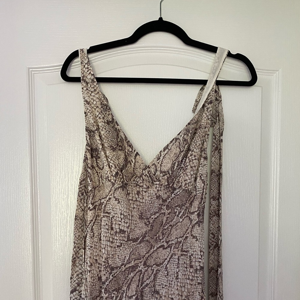 Reformation Snake Print Venezia Midi Dress - Picture 2 of 5